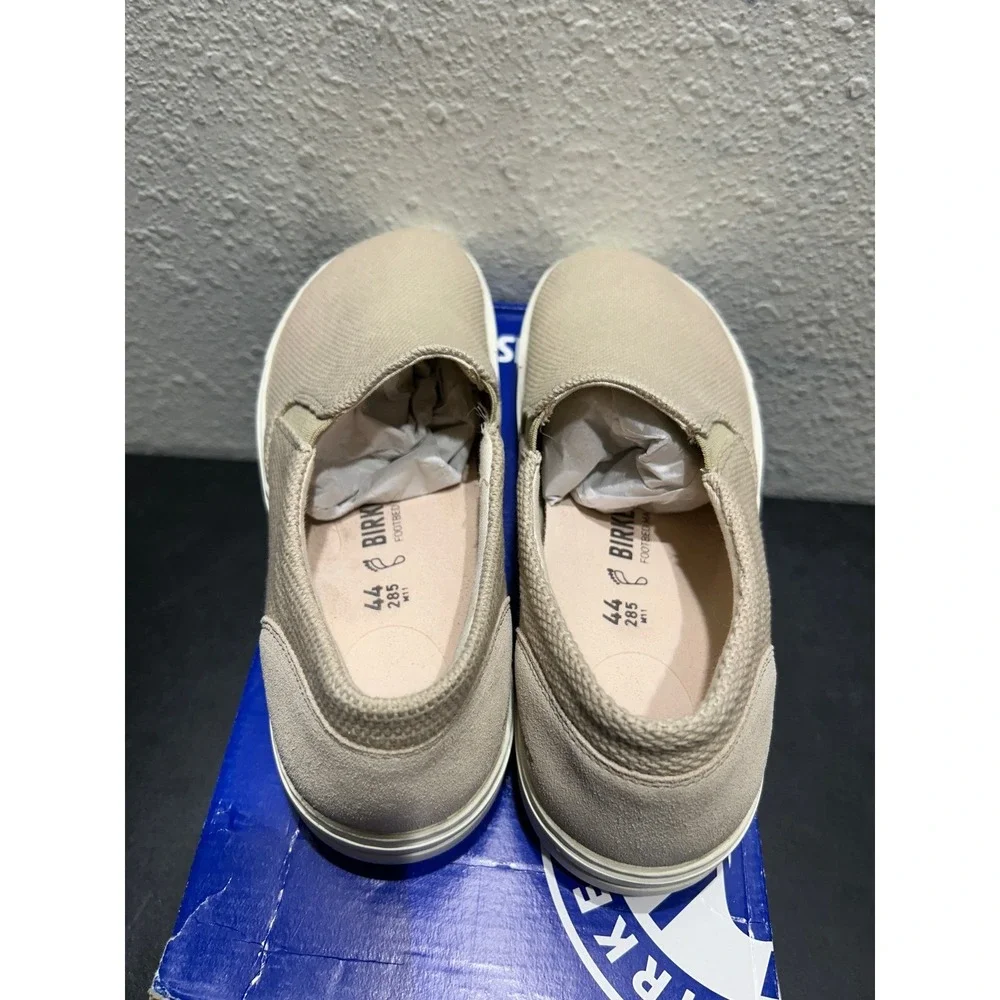 Birkenstock Oswego Textile Suede Sandcastle Beige EU 44 US M11 Mens